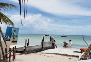 pier at holbox island