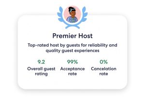 VRBO Premier Host badge 2026 for top rated vacation rental Cancun properties at Tim's Ocean Condos